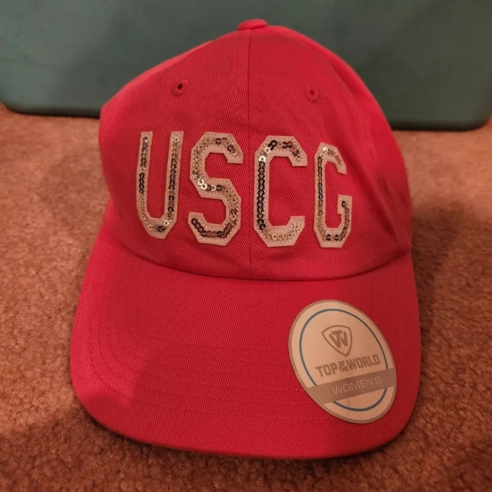 Womens Pink US Coast Guard Baseball Cap